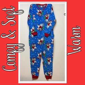 Soft Fleece One Piece Pajama Set A212